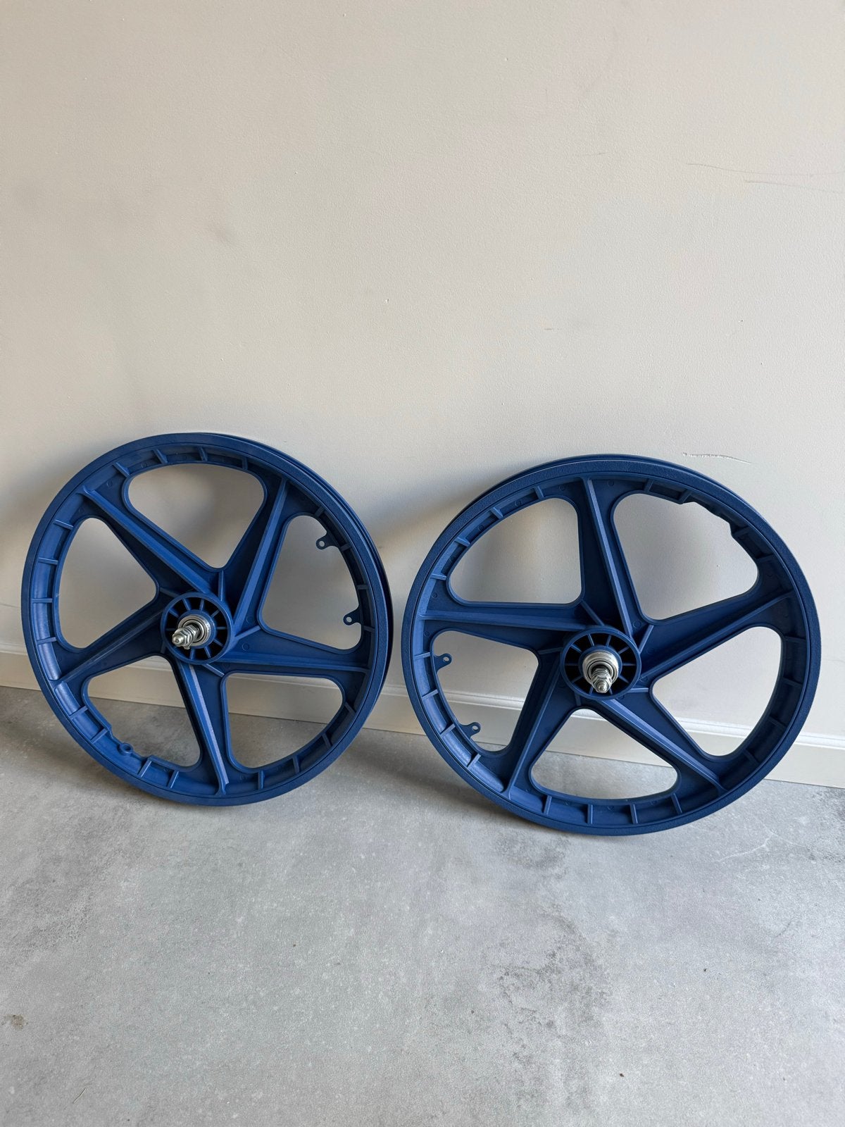 BMX velgen / wielen 20 inch - Blauw, Wiel, Kunststof, Ophalen of Verzenden, Gebruikt