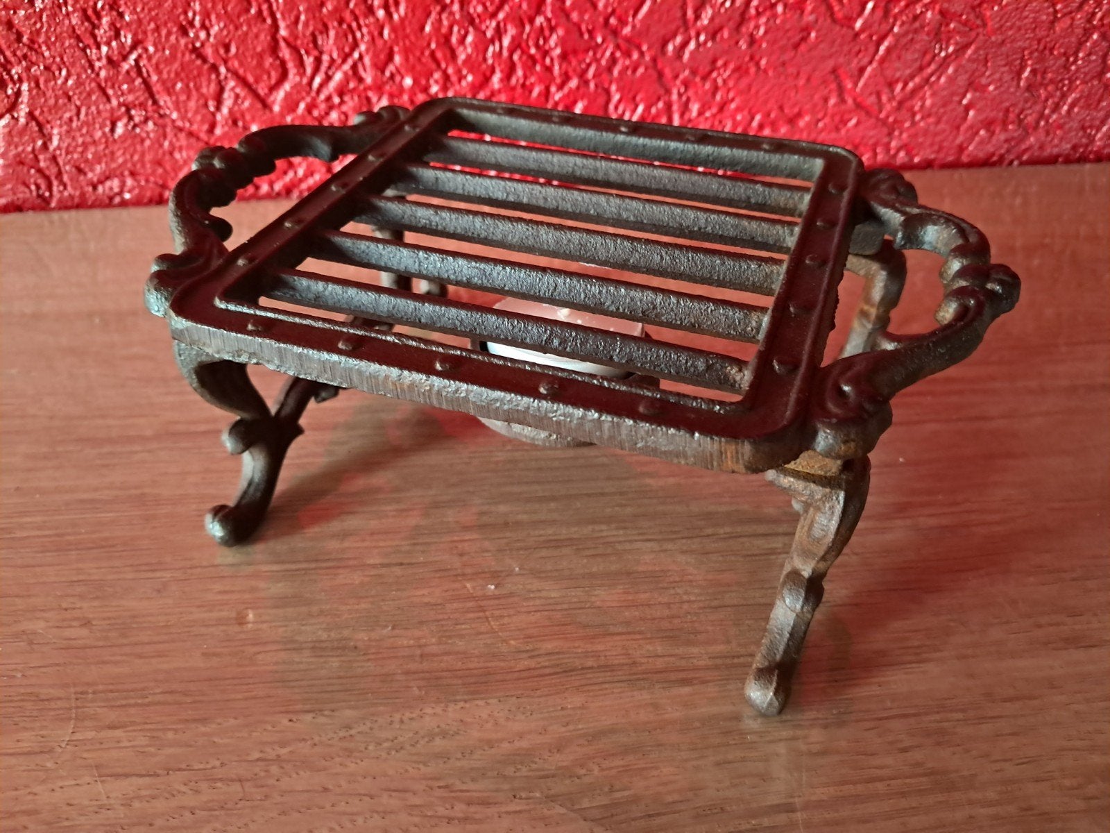 Prachtige gietijzeren rechaud of warmhoudplaat., Ophalen of Verzenden