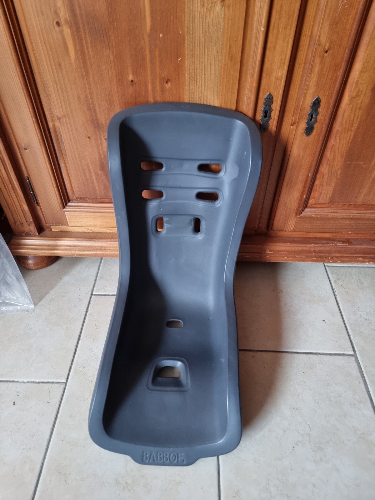 babboe peuterstoel grijs, Fietsen en Brommers, Ophalen, Gebruikt, 9 t/m 36 kg, Babboe