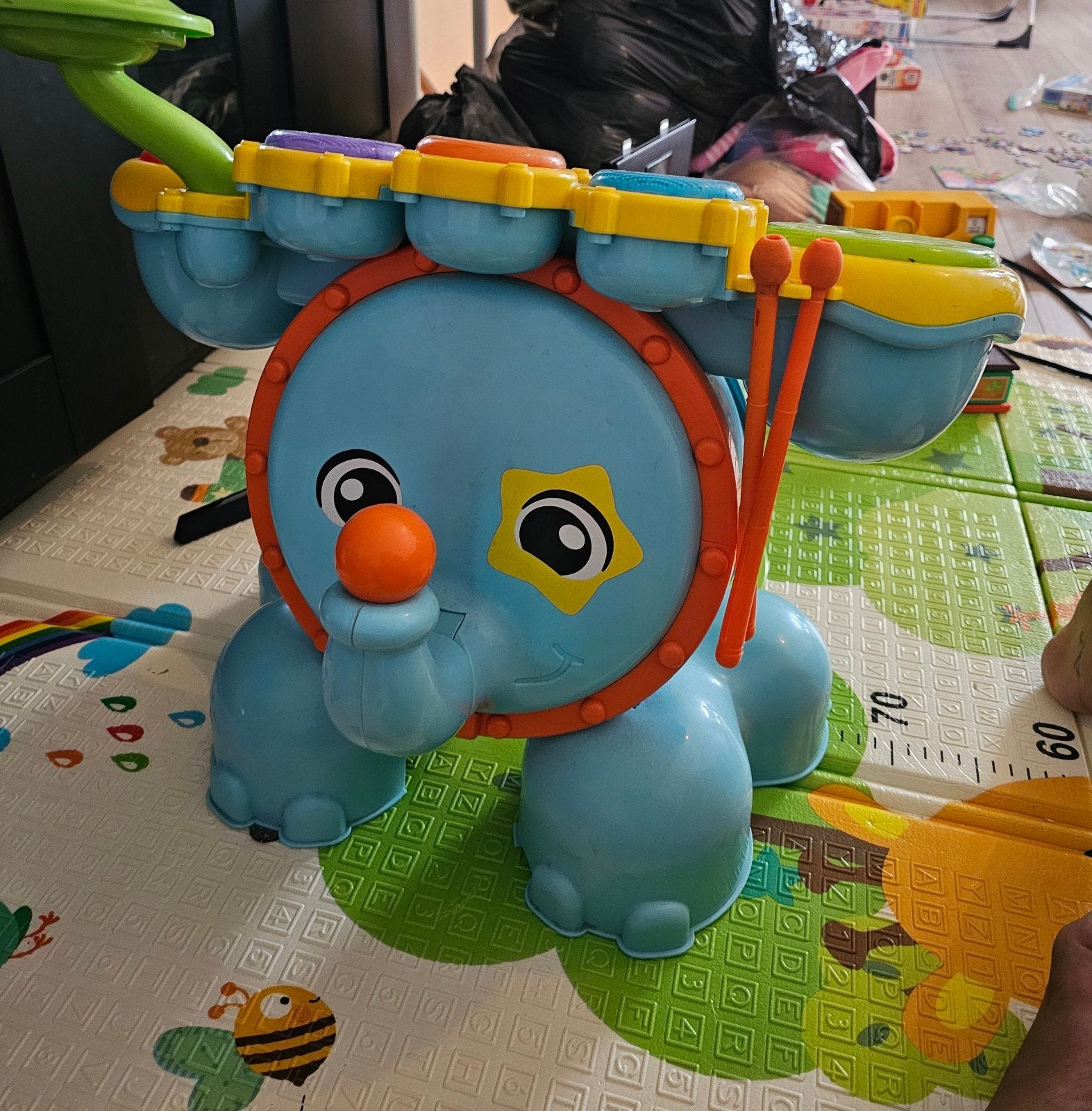 VTech Baby Olifant Drumstel met Geluid en Licht, Ophalen, Zo goed als nieuw, Overige typen, Met licht