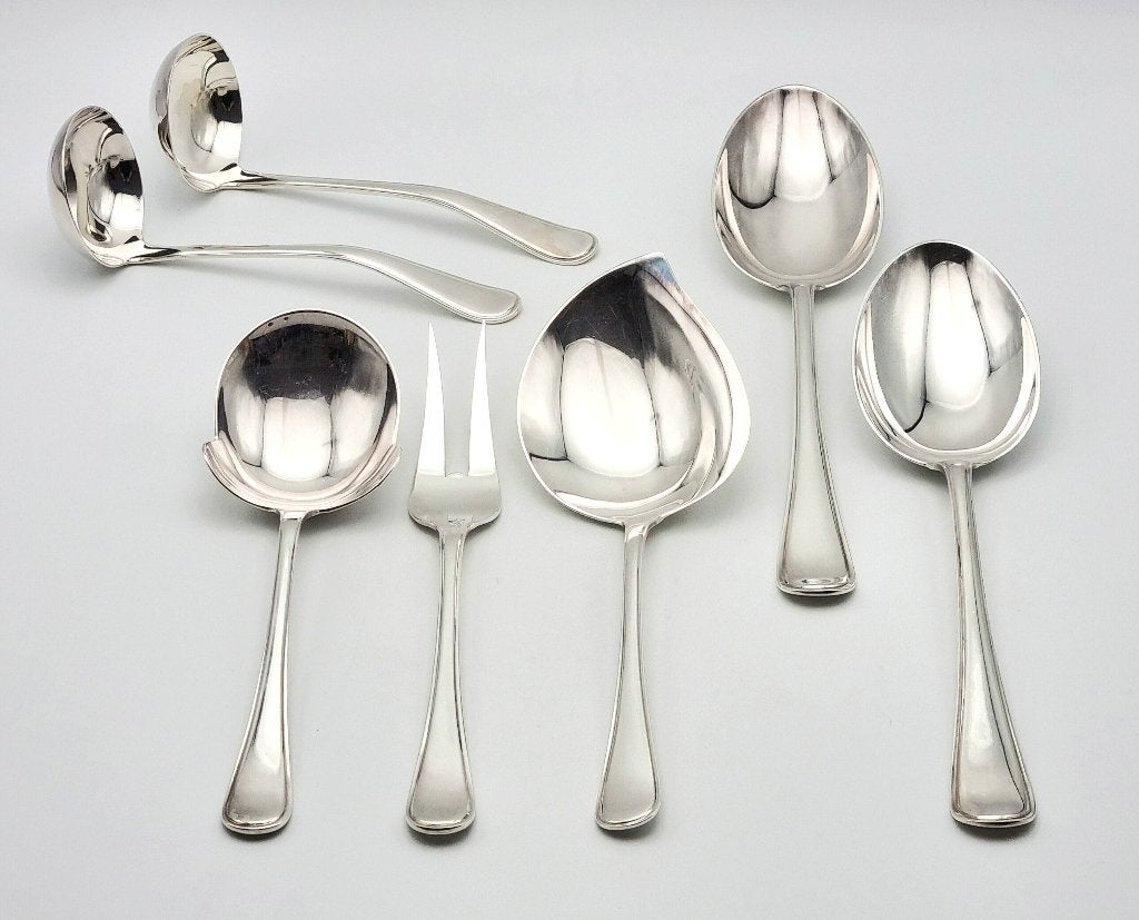 547. Zilveren serveerbestek, Van Kempen en Begeer, Antiek en Kunst, Ophalen of Verzenden, Zilver