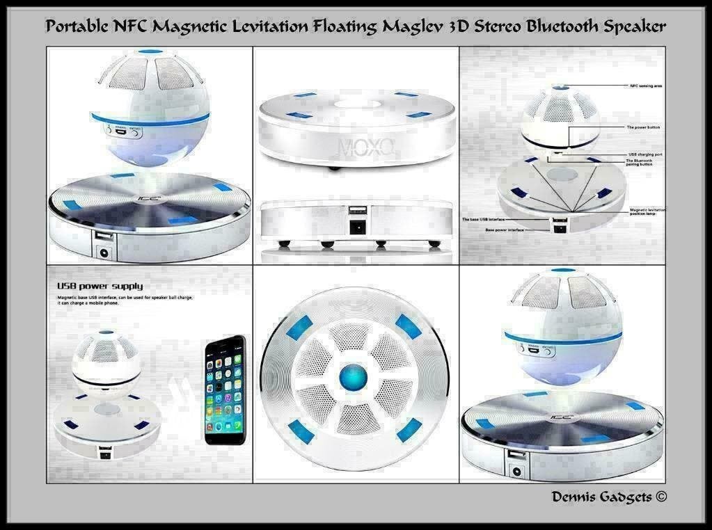 Dennis Gadgets: Portable Floating Maglev 3 D stereo speaker, Ophalen of Verzenden, Nieuw, Speaker