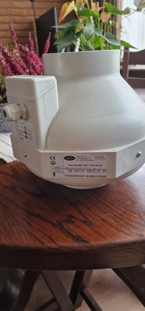 Nieuw Can-Fan RK 125 buisventilator 310 m³/h, Ophalen of Verzenden