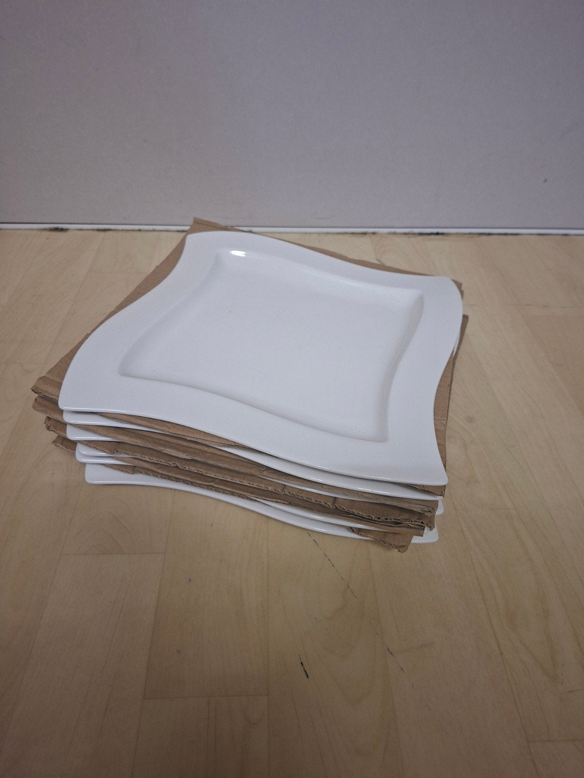 Villeroy & Boch NewWave vierkante borden - 6 stuks, Ophalen, Villeroy & Boch, Zo goed als nieuw, Bord(en)