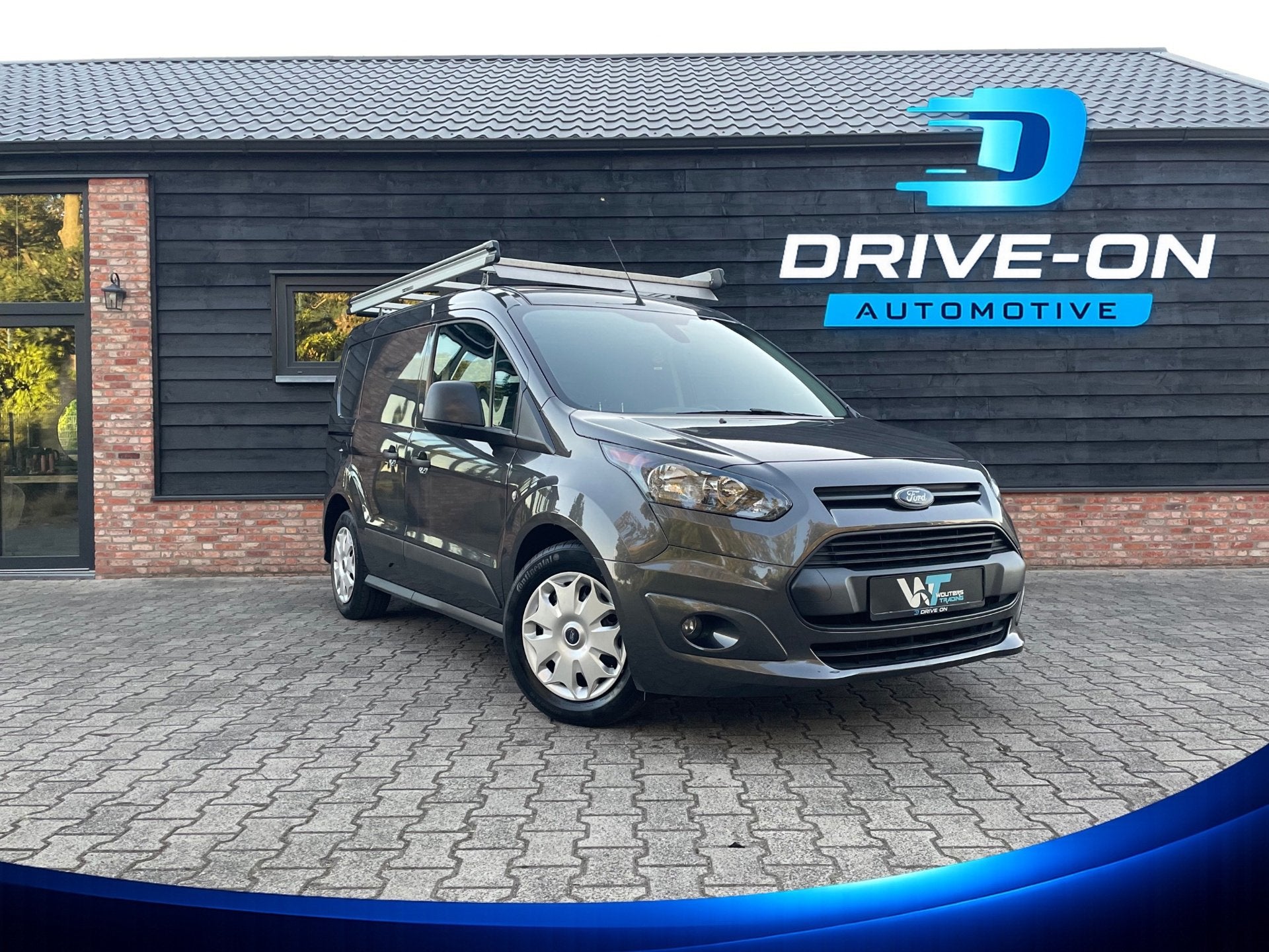 Ford Transit Connect 1.0 Ecoboost L1 - Marge - 3 pers - trek, Auto's, Voorwielaandrijving, Gebruikt, Zwart, 14 km/l