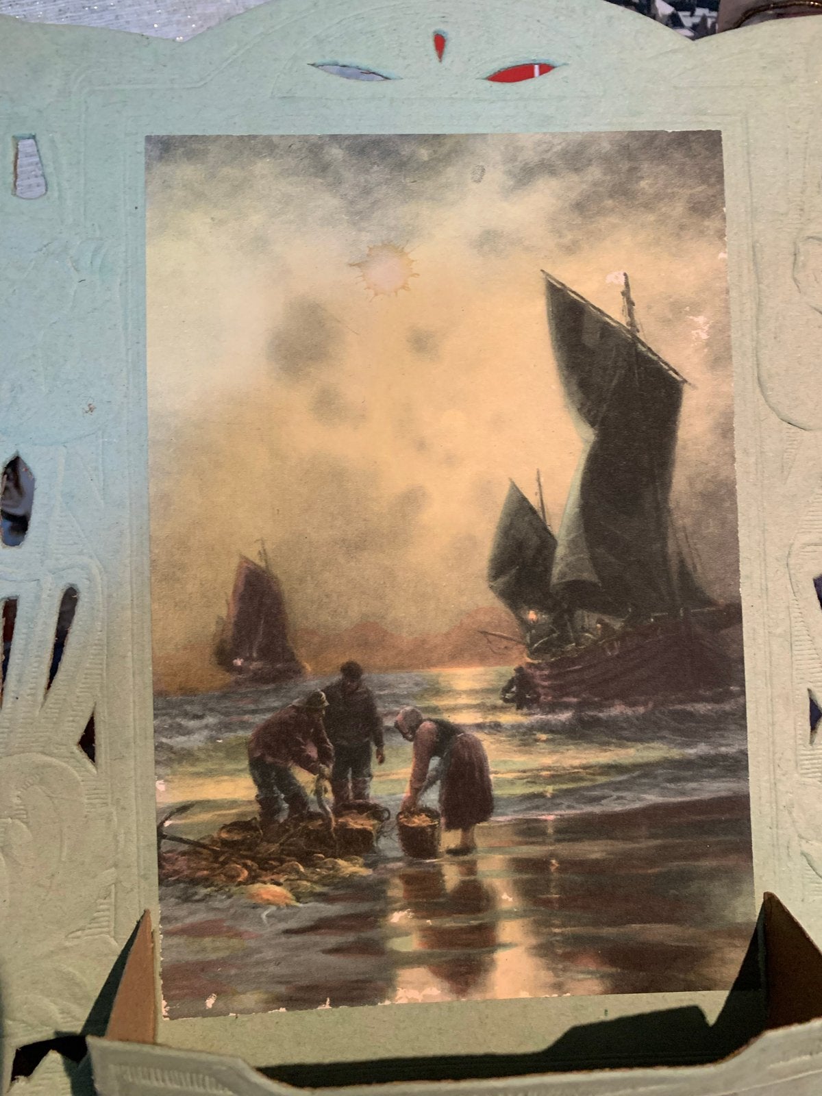 Antieke Muurvak Kalender A. Brabant Vacqueville, Antiek en Kunst, Ophalen of Verzenden