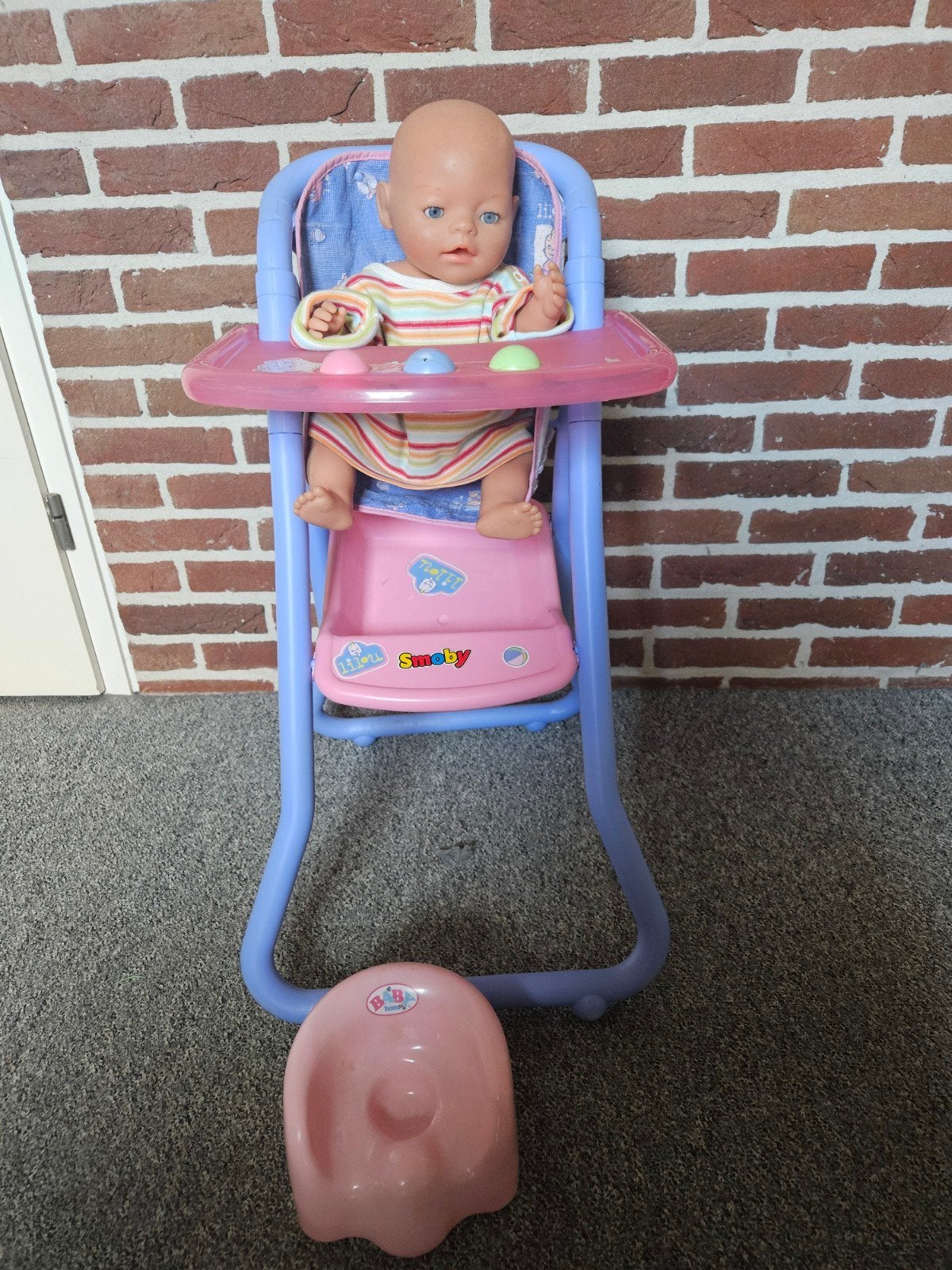 Baby Born kinderstoel en potje, Kinderen en Baby's, Ophalen of Verzenden, Babypop