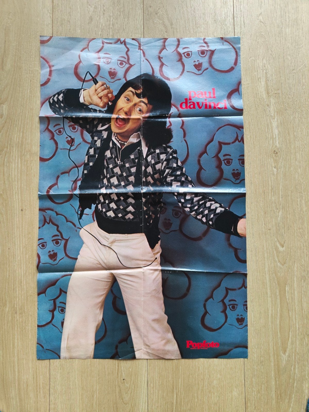 Popfoto super poster Paul DaVinci.
Achterzijde Donny & Marie, Rechthoekig Staand, Deurposter of groter, Ophalen of Verzenden, Zo goed als nieuw