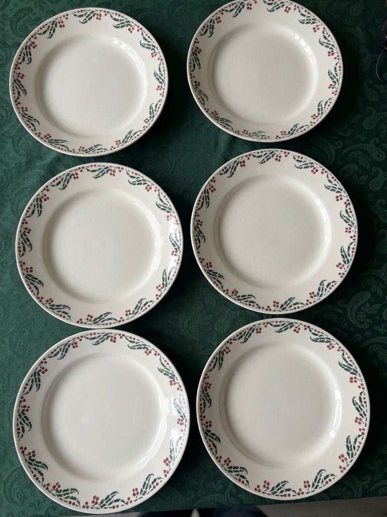 Choisy le Roi Houx  Borden Set van 6 – Ø 22 cm, Ophalen of Verzenden