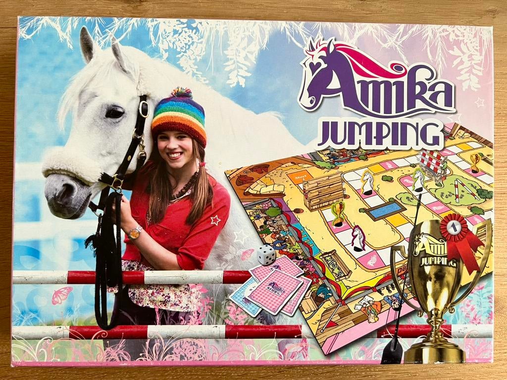 Amika Jumping Paarden Bordspel, Ophalen of Verzenden, Zo goed als nieuw