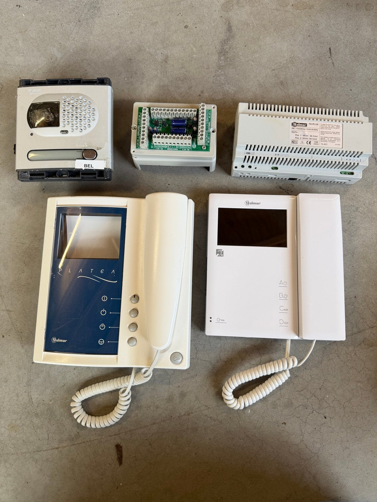 Golmar Intercom Systeem - onderdelen Binnen- en Buitenunit, Telecommunicatie, Ophalen of Verzenden, Gebruikt