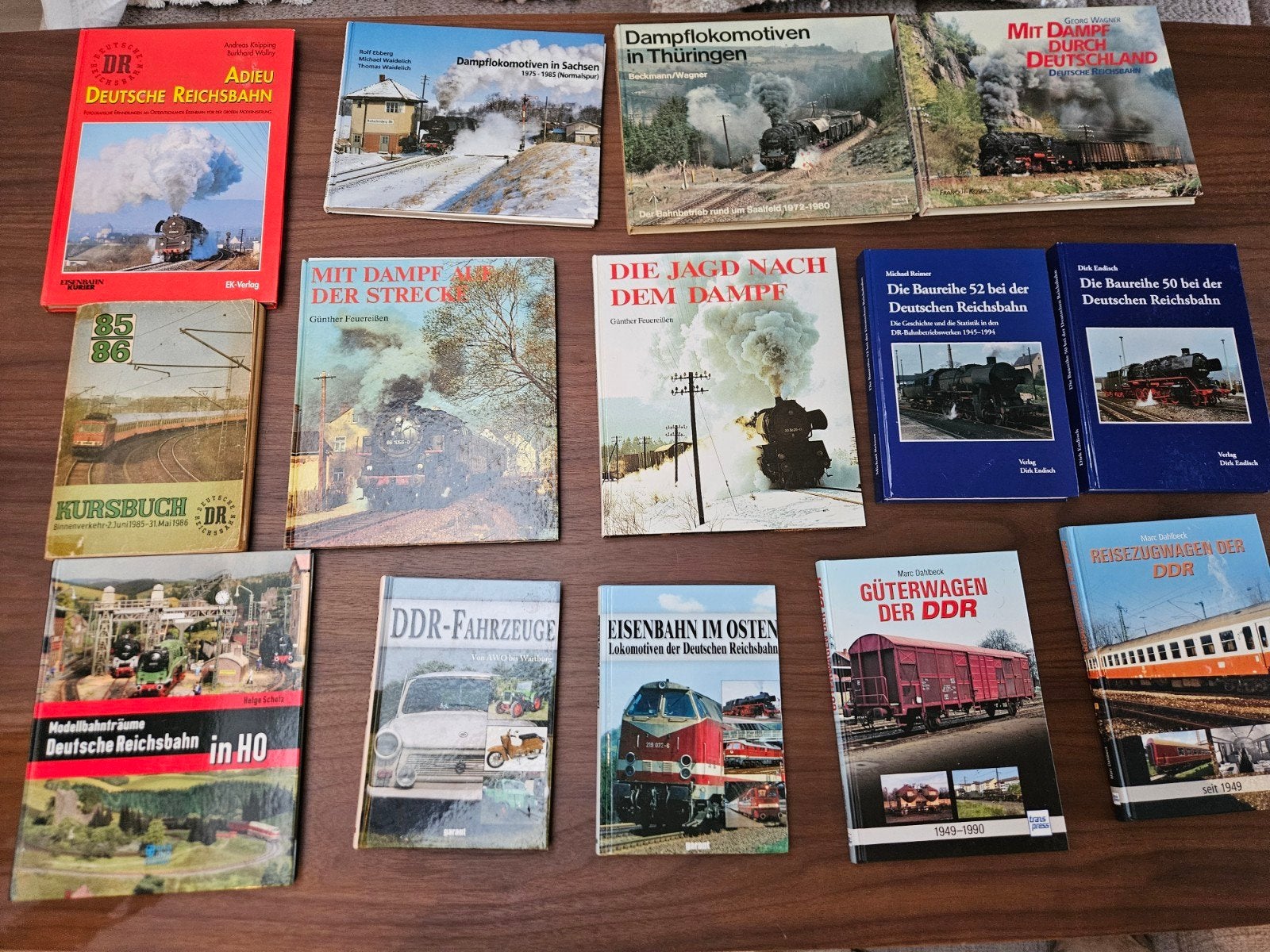 Collectie Duitse Spoorwegboeken (DDR-tijd) DR Reichsbahn, Boeken, Ophalen of Verzenden, Gelezen, Overige onderwerpen, Diverse auteurs