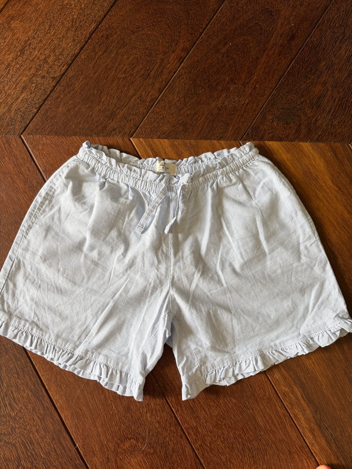 Springfield korte broek wit/blauw streepje katoen 146-152, Kinderen en Baby's, Kinderkleding | Maat 152, Ophalen of Verzenden