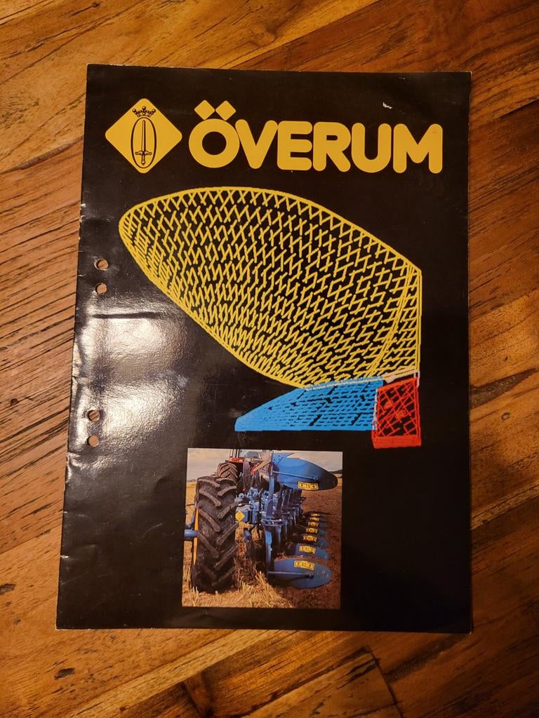 tractor folder Överum ploegen, Ophalen of Verzenden, Zo goed als nieuw