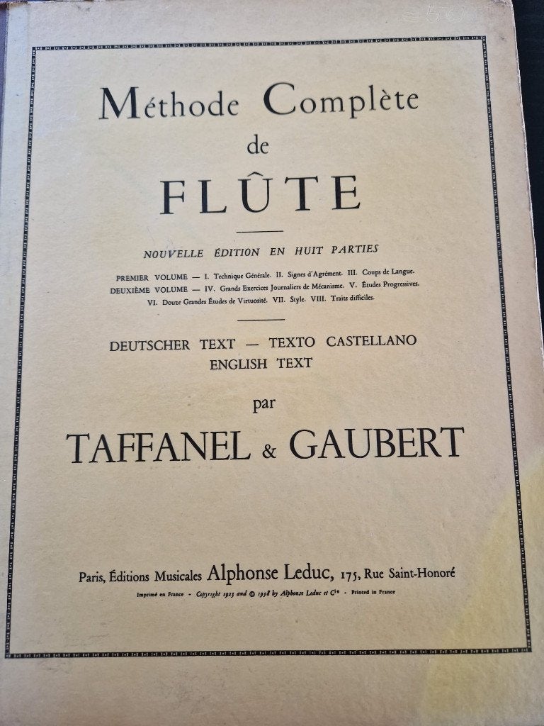 Methode Complete de Flute, Verzenden, Gebruikt, Les of Cursus, Klassiek