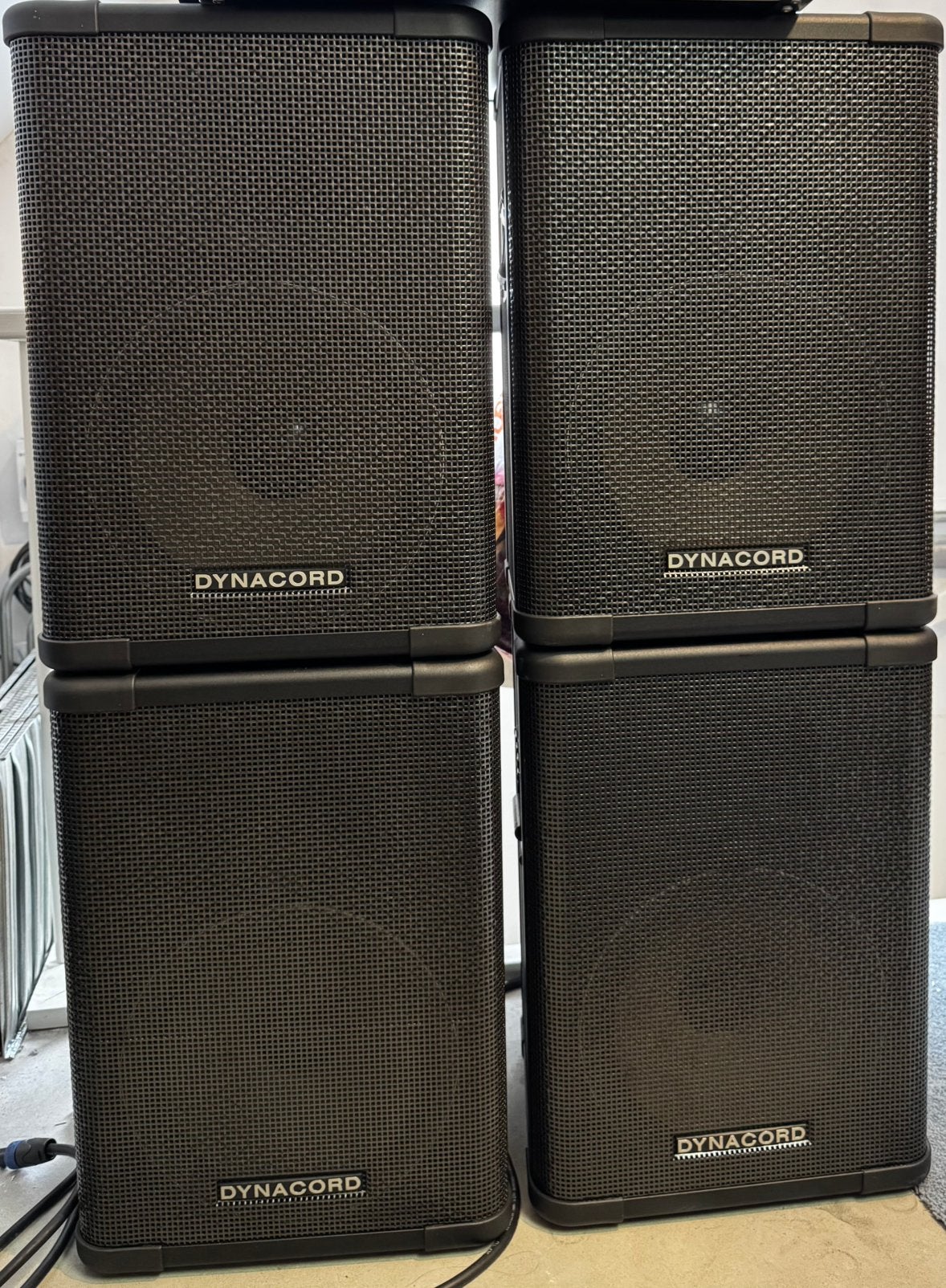 PA Geluidsset: 4x Dynacord SRX12.2 + 2x Dynacord SL900 amp, Speakerset, Zo goed als nieuw, Ophalen, 150 watt of meer