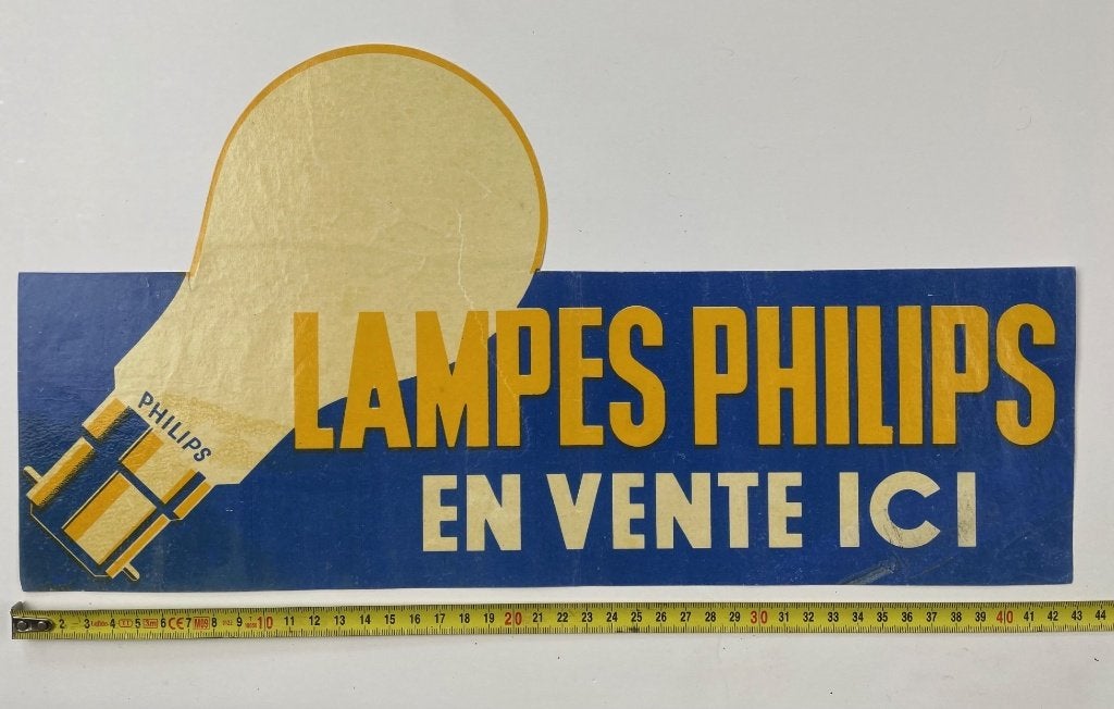 oude Philips poster, Ophalen of Verzenden, Gebruikt, A1 t/m A3