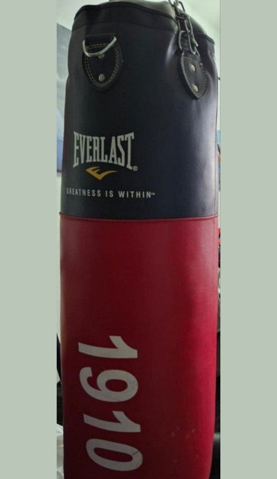 Everlast Bokszak - Zwart/Rood (1910), Sport en Fitness, Boksen, Ophalen of Verzenden