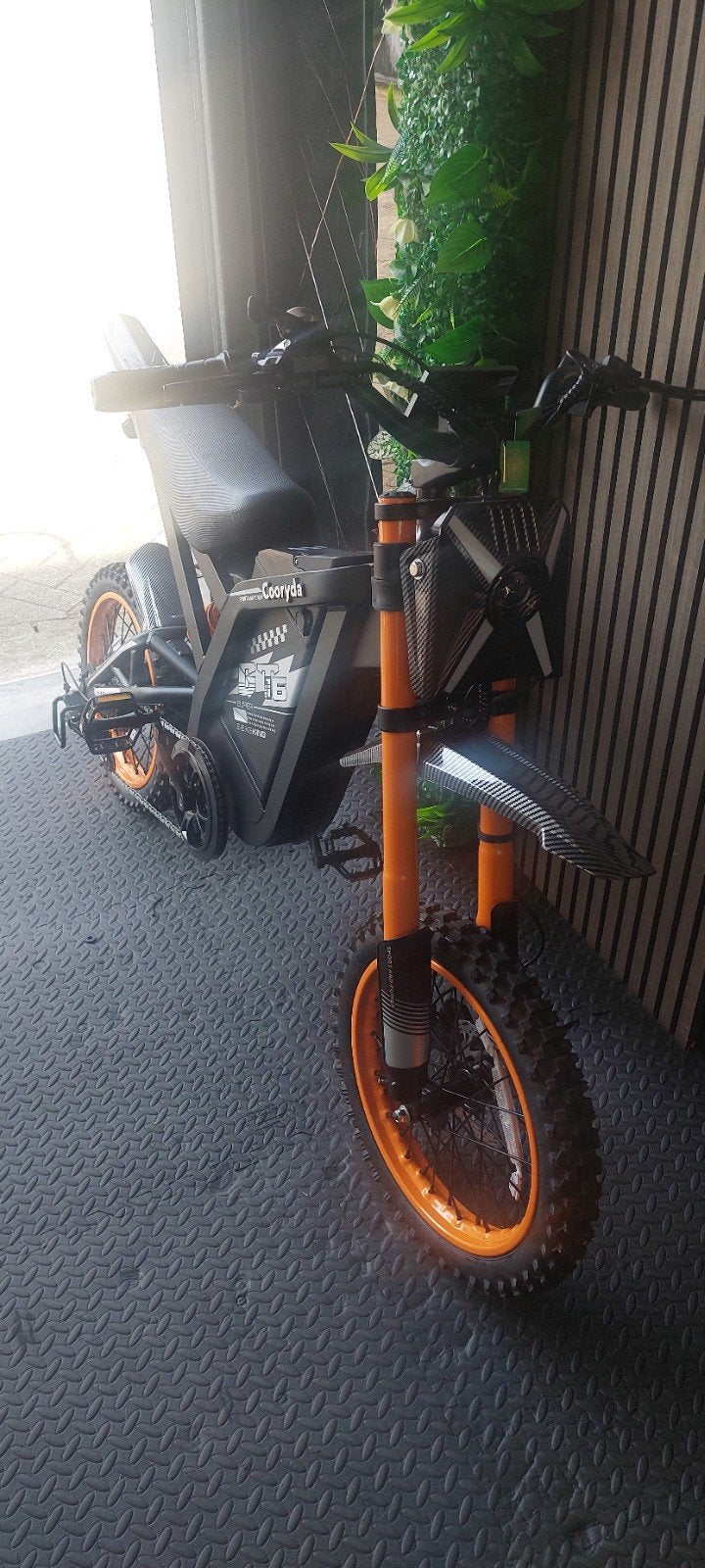 Oranje GT16 Kinder Crossmotor - Elektrisch, Ophalen, Staal, Cooryda, Schijfrem