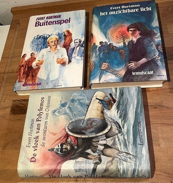 3 x Evert Hartman. Buitenspel/Onzichtbaar licht. Lemniscaat, Boeken, Ophalen of Verzenden, Zo goed als nieuw, Fictie, Evert Hartman