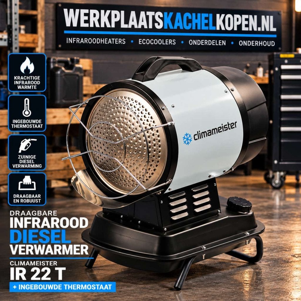 NIEUW Werkplaatskachel Diesel Heater Kachel Verwarming, Gebruikt, Climameister, Keerweer 34-37, Vrijstaand