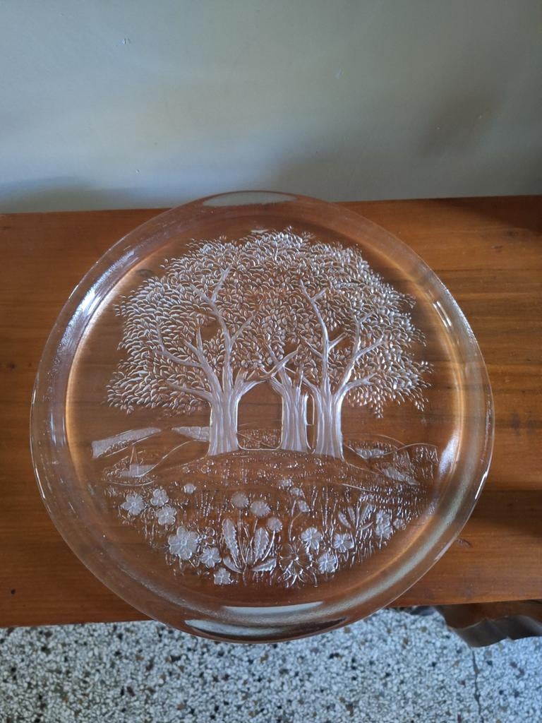 Vintage Walther Glas glazen cocktail bord Sun Valley 80's, Ophalen of Verzenden