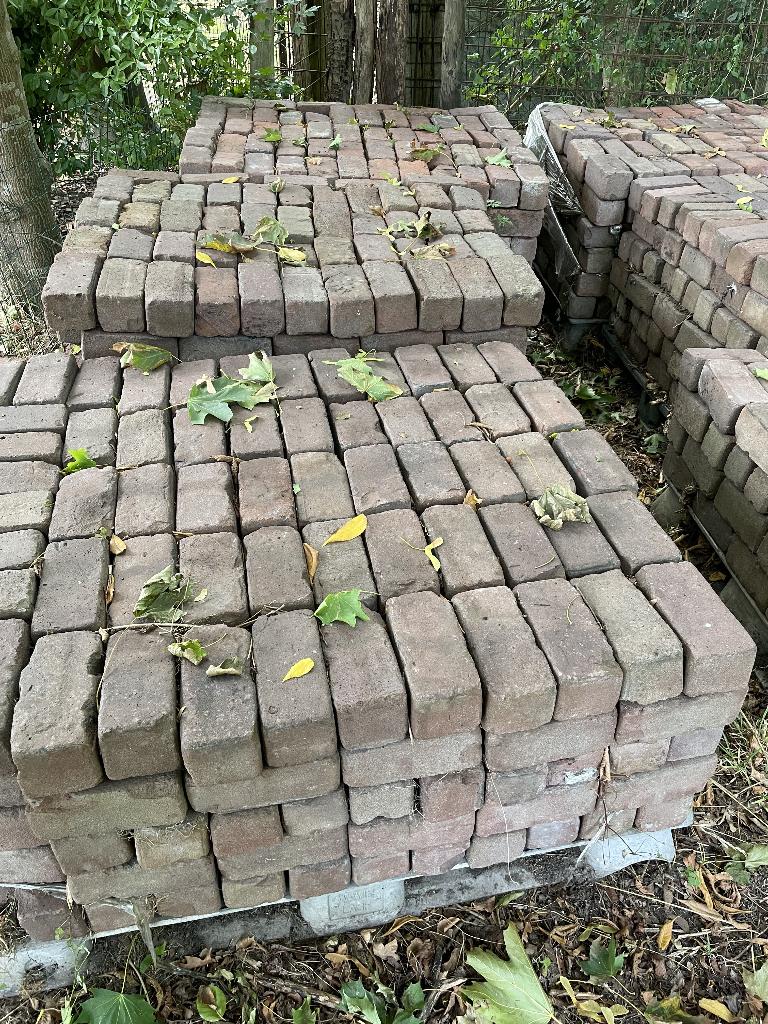 Gebakken 10 duimers, Tuin en Terras, Tegels en Klinkers, Ophalen, Overige materialen, Gebruikt, Klinkers