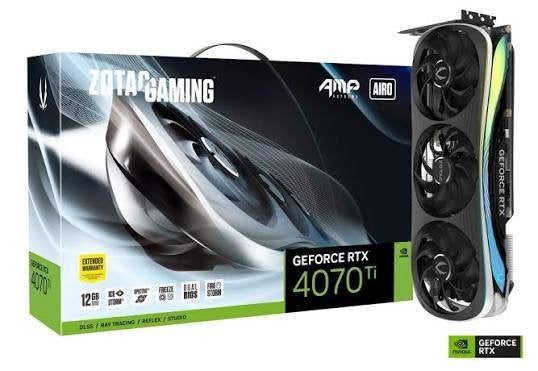 ZOTAC RTX 4070 Ti AMP Extreme AIRO 12GB GDDR6X, Ophalen, GDDR6, PCI-Express 4, Zo goed als nieuw