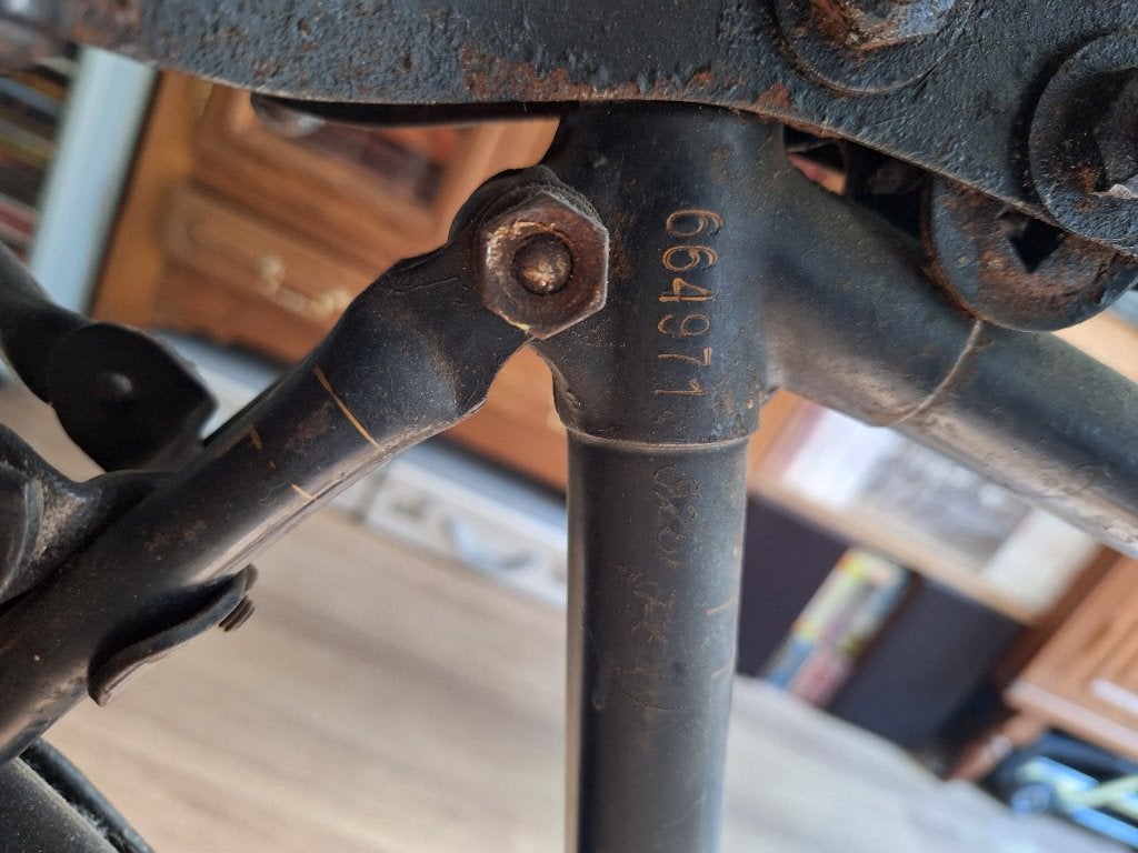 Oldtimer fiets gazelle 1945, Ophalen, Terugtraprem, Jaren '40, 59 cm of meer