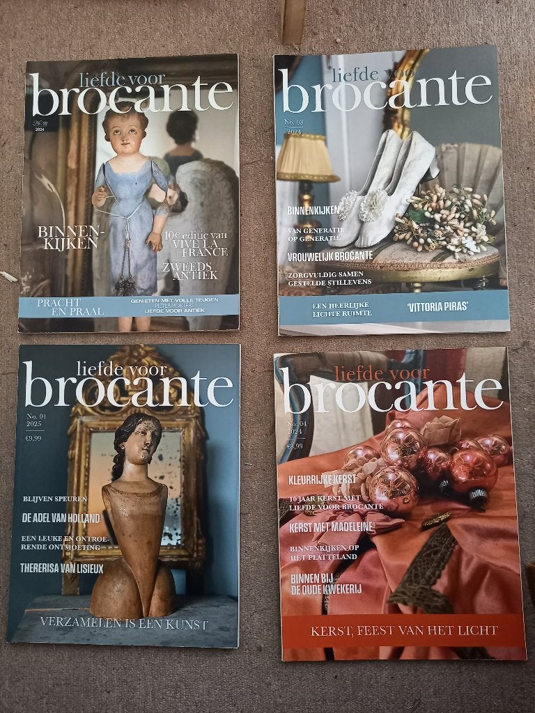 5 x Tijdschrift Liefde voor Brocante, Boeken, Ophalen of Verzenden, Zo goed als nieuw, Damesbladen