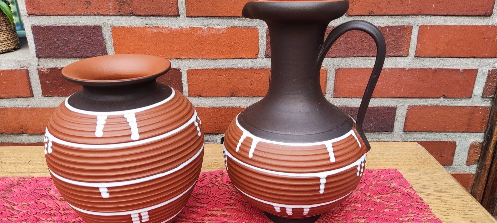 2 Vazen, Huis en Inrichting, Keuken | Potten en Pannen, Ophalen, Zo goed als nieuw, Overige materialen, Pot, Bus of Blik