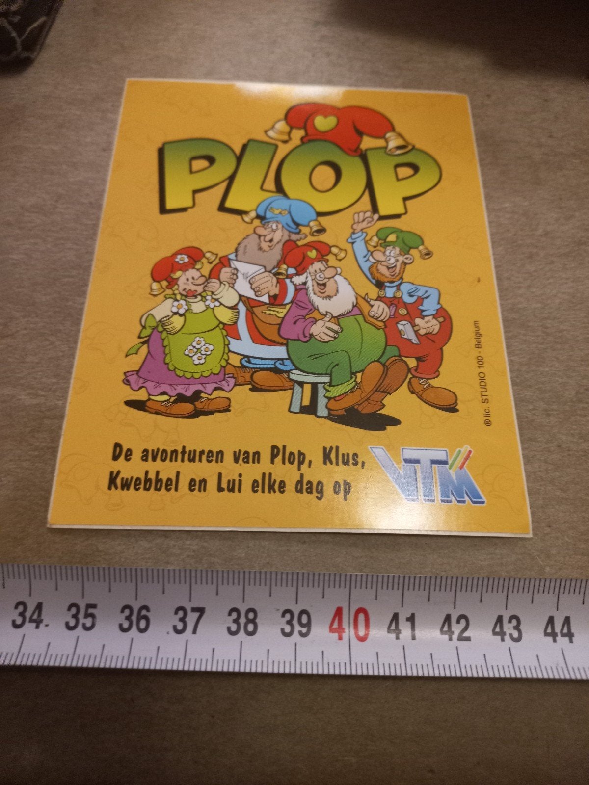 Plop VTM sticker - De avonturen van Plop, Klus, Kwebbel en L, Ophalen of Verzenden, Gebruikt