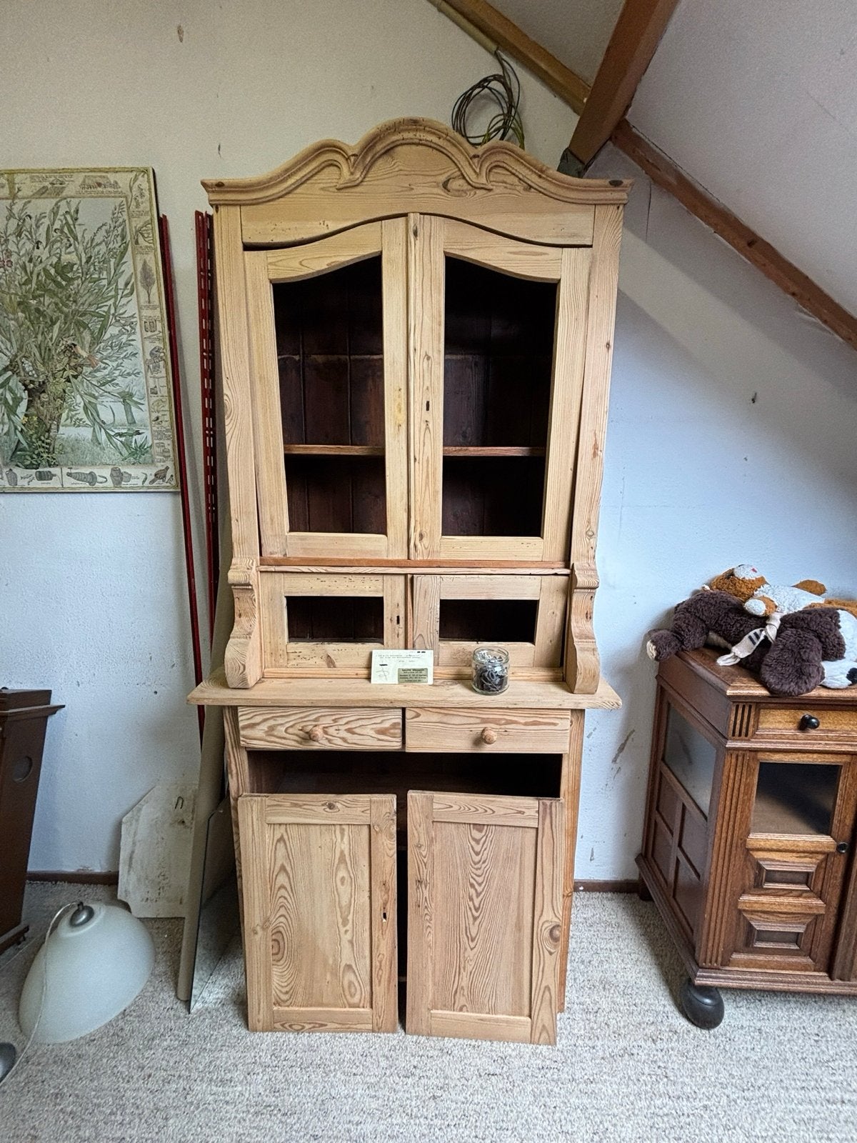 (Opknapper) Antiek grenen keukenbuffet, Ophalen