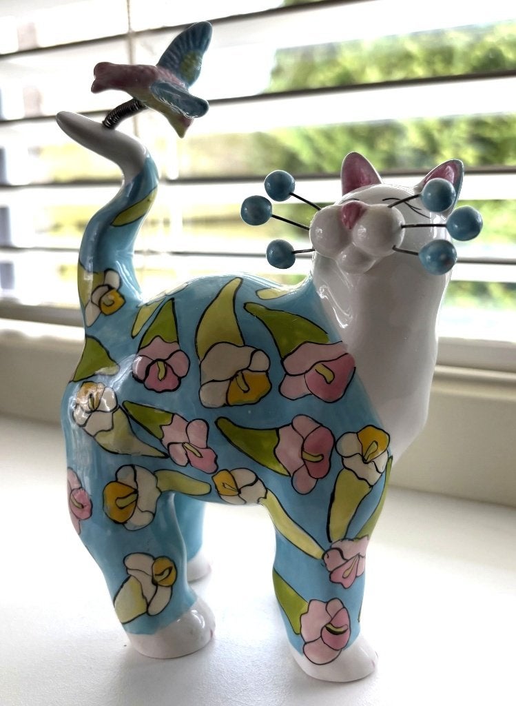 WhimsiClay kat genaamd "Irma" Ontwerper Amy Lacombe, Ophalen of Verzenden, Zo goed als nieuw, Dier