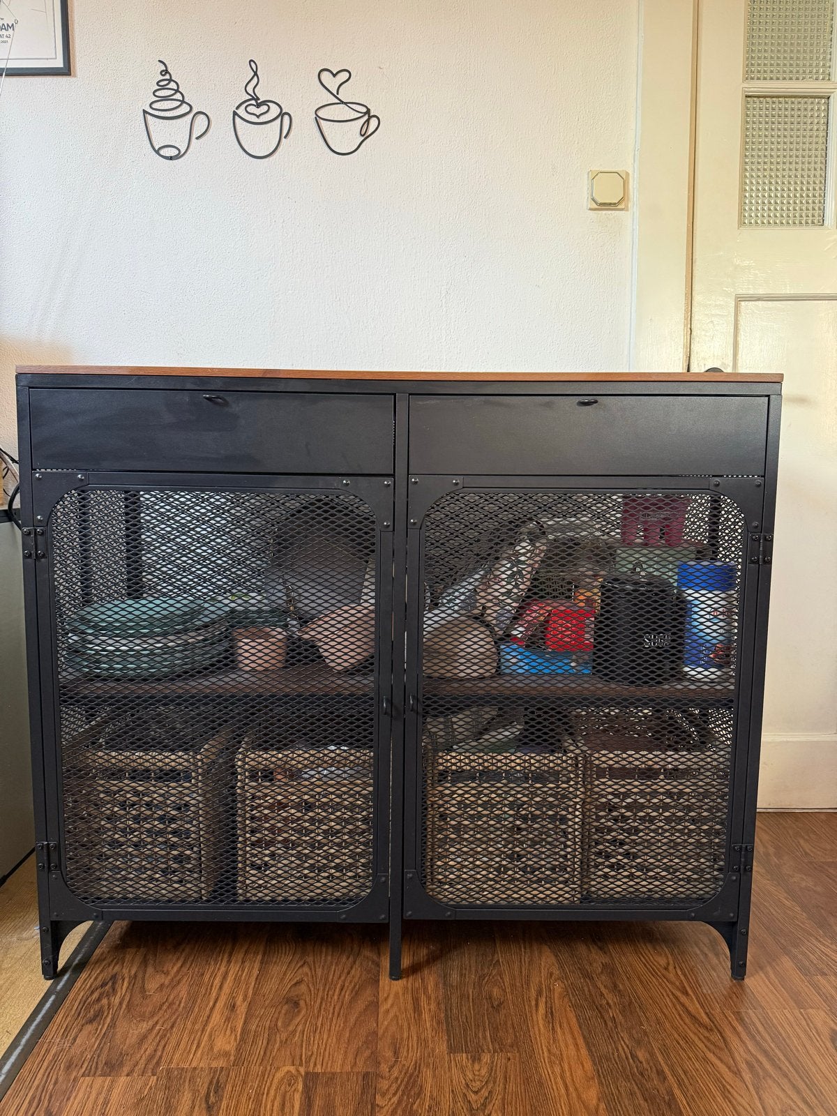 IKEA FJÄLLBO buffetkast, Ophalen, Gebruikt, 100 tot 150 cm, Metaal