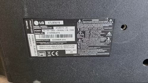 MOET WEG 2x LG 47LB561V 47 inch - backlight wordt minder, Audio, Tv en Foto, Ophalen, 50 Hz, 100 cm of meer, LG