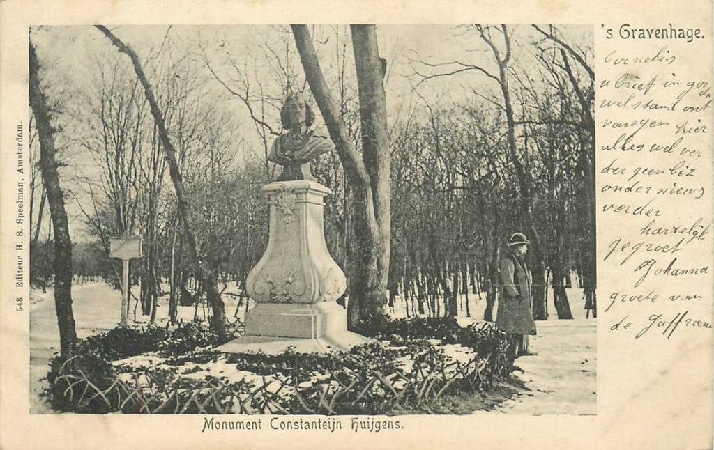 388-241-039 Den Haag Monument Constanteijn Huijgens, Verzenden, Voor 1920, Zuid-Holland