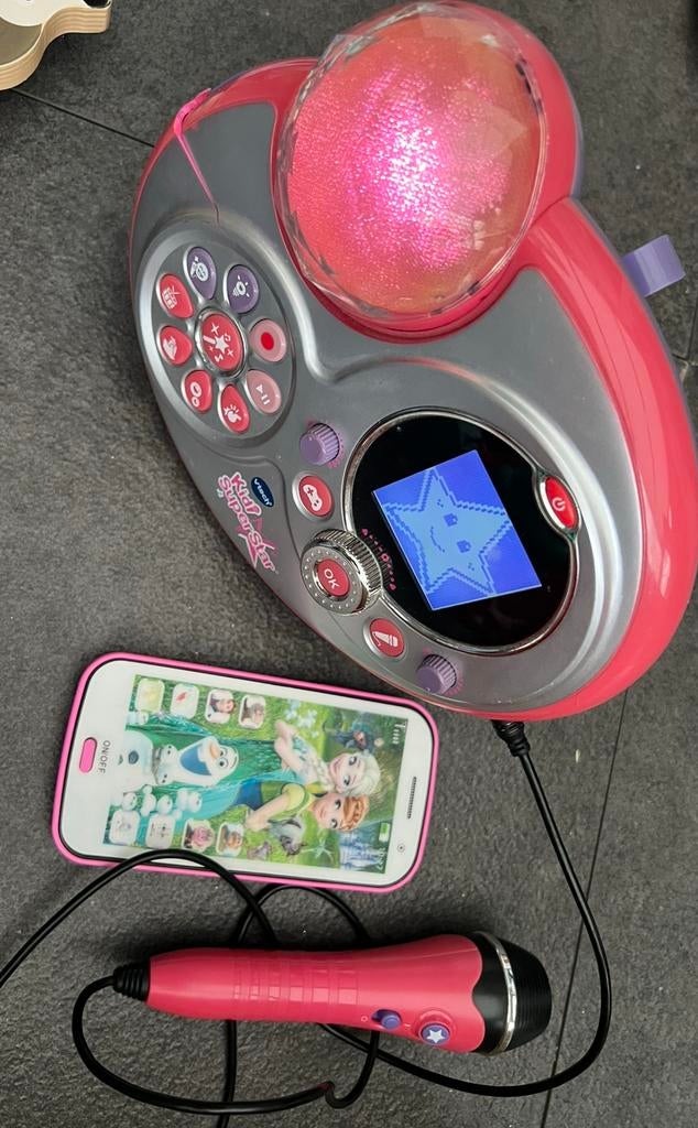 Vtech kidi superstar/ frozen cellphone/ consol, Kinderen en Baby's, Speelgoed | Vtech, Ophalen of Verzenden, Zo goed als nieuw
