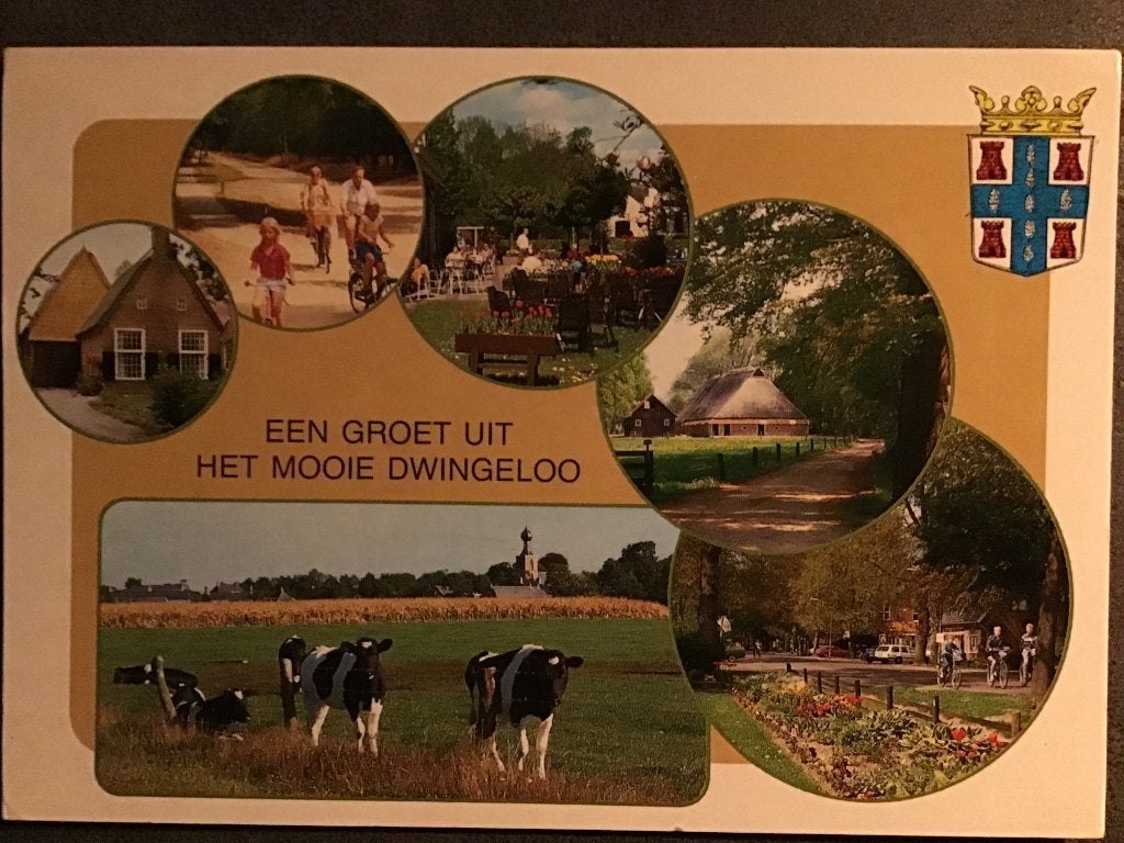 Ansicht Dwingeloo -Een groet uit het mooie Dwingeloo 1987, Ophalen of Verzenden, 1980 tot heden, Gelopen, Drenthe