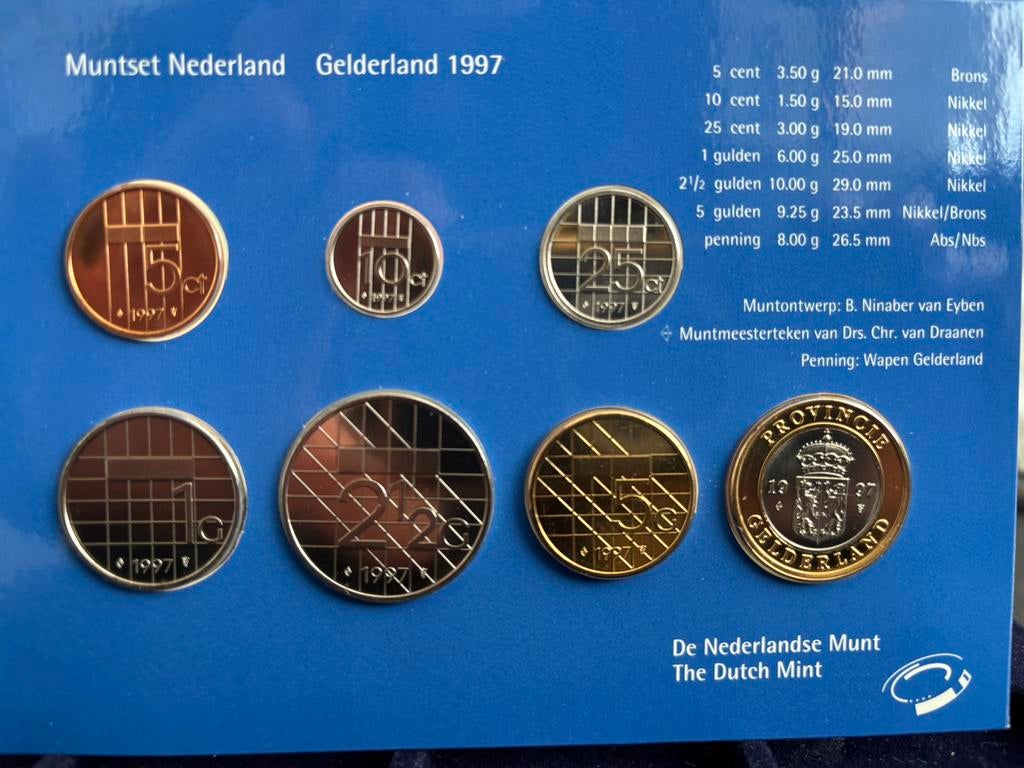 Muntset 1997 gulden tijdperk, Postzegels en Munten, Munten | Nederland, Ophalen of Verzenden, Koningin Beatrix, Overige waardes