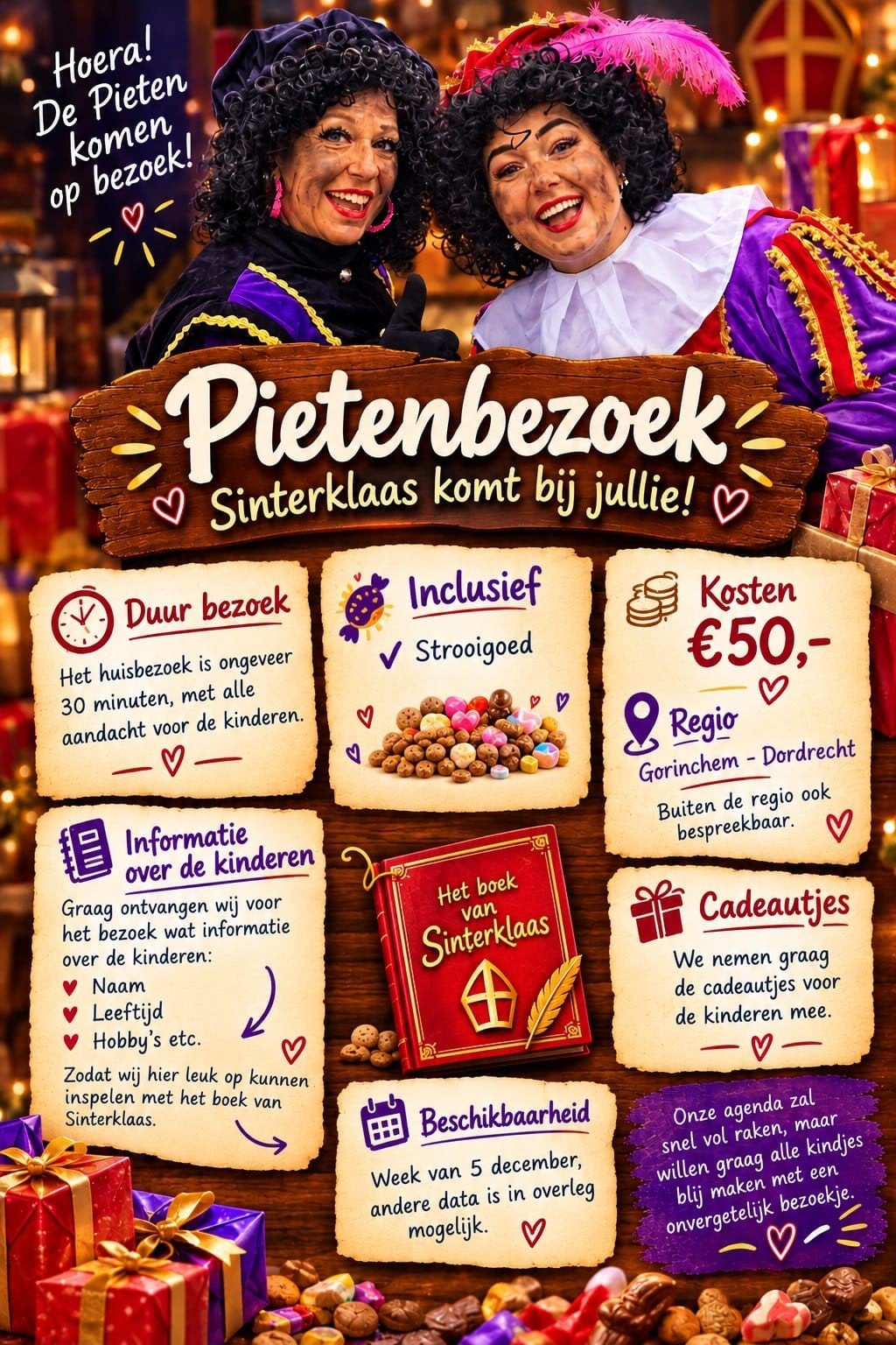 Pietenbezoek: Sinterklaas komt bij jullie!, Ophalen of Verzenden, Nieuw
