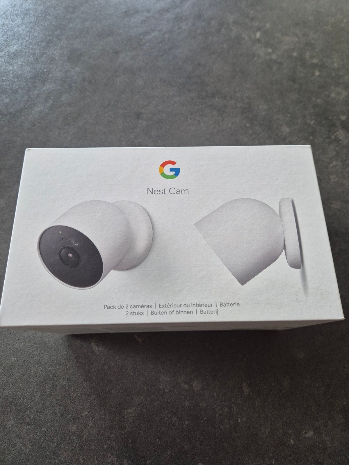 Google Nest Cam (batterij) - 2 stuks, Ophalen of Verzenden, Nieuw, Buitencamera