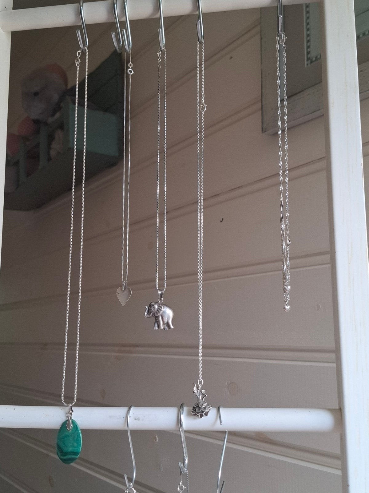 Diverse Zilveren Kettingen met Hangers - Gebruikt, Gebruikt, Ophalen of Verzenden, Met edelsteen, Zilver