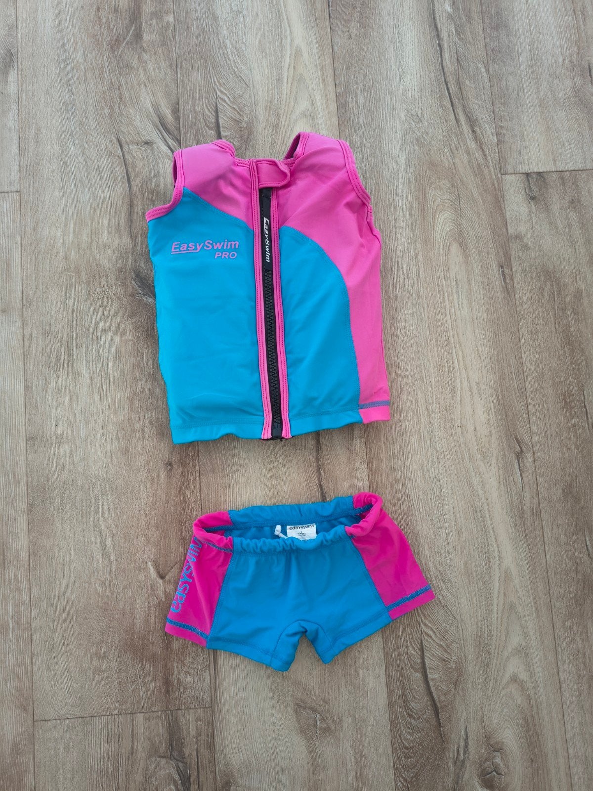 Mooi blauw roze EasySwim Pro zwemvest, drijfvest zwemles, S., Gebruikt, Meisje, Onb, Ophalen of Verzenden