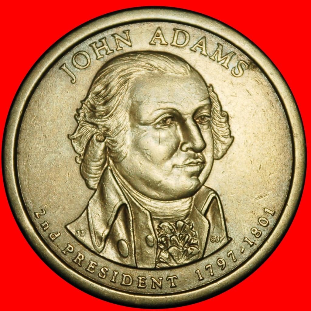 Ⰺ ADAMS (1797-1801): USA 1 DOLLAR 2007D!, Postzegels en Munten, Ophalen of Verzenden, Noord-Amerika, Losse munt