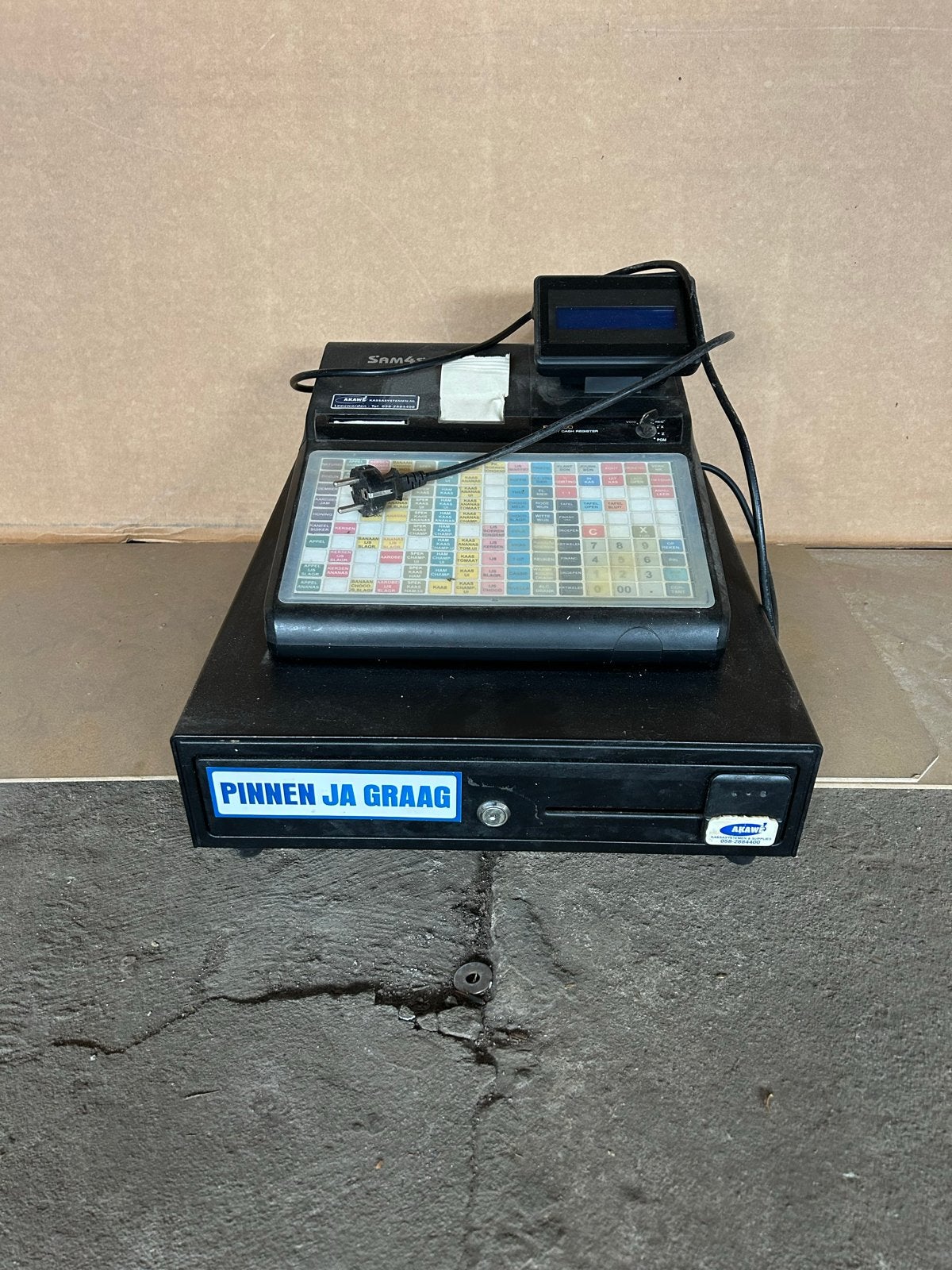 SAM4S ER-900 Kassa met geldlade - Gebruikt, Antiek en Kunst, Ophalen