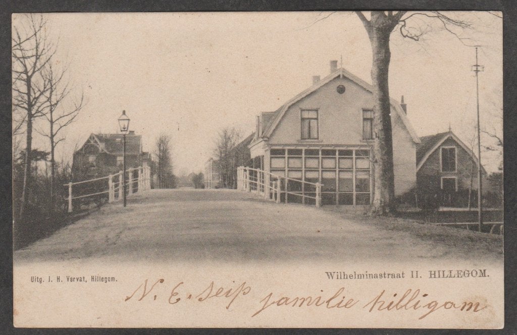 hillegom wilhelminastraat 2, Verzenden, Voor 1920, Gelopen, Zuid-Holland