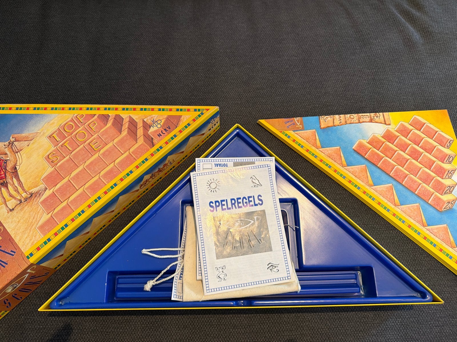 Top Stop Piramide Spel - Compleet en in goede staat, Drie of vier spelers, Ophalen of Verzenden, Zo goed als nieuw