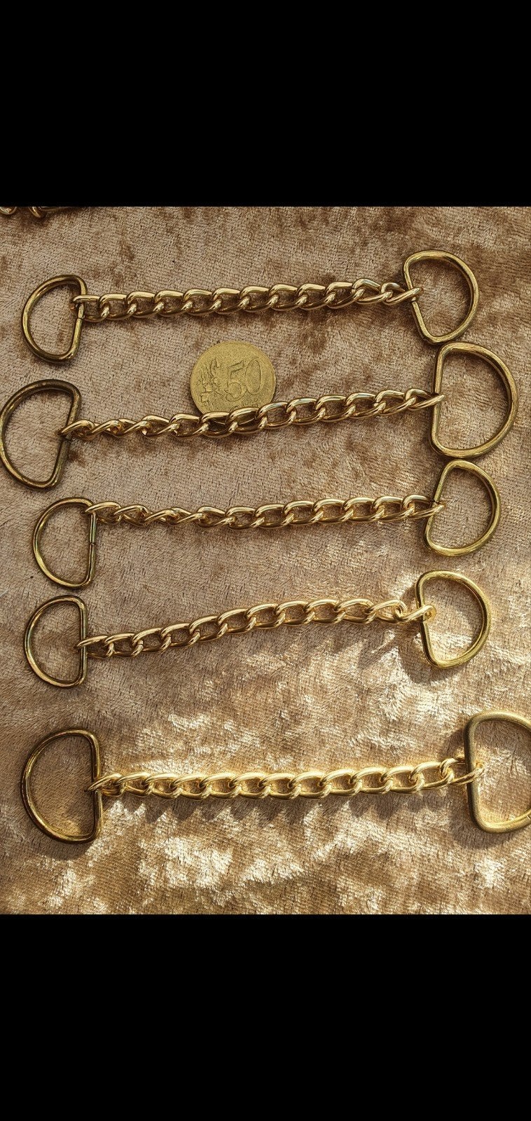 50 dubbele D ringen met kettinkje, Hobby en Vrije tijd, Naaien en Fournituren, Ophalen of Verzenden, Nieuw