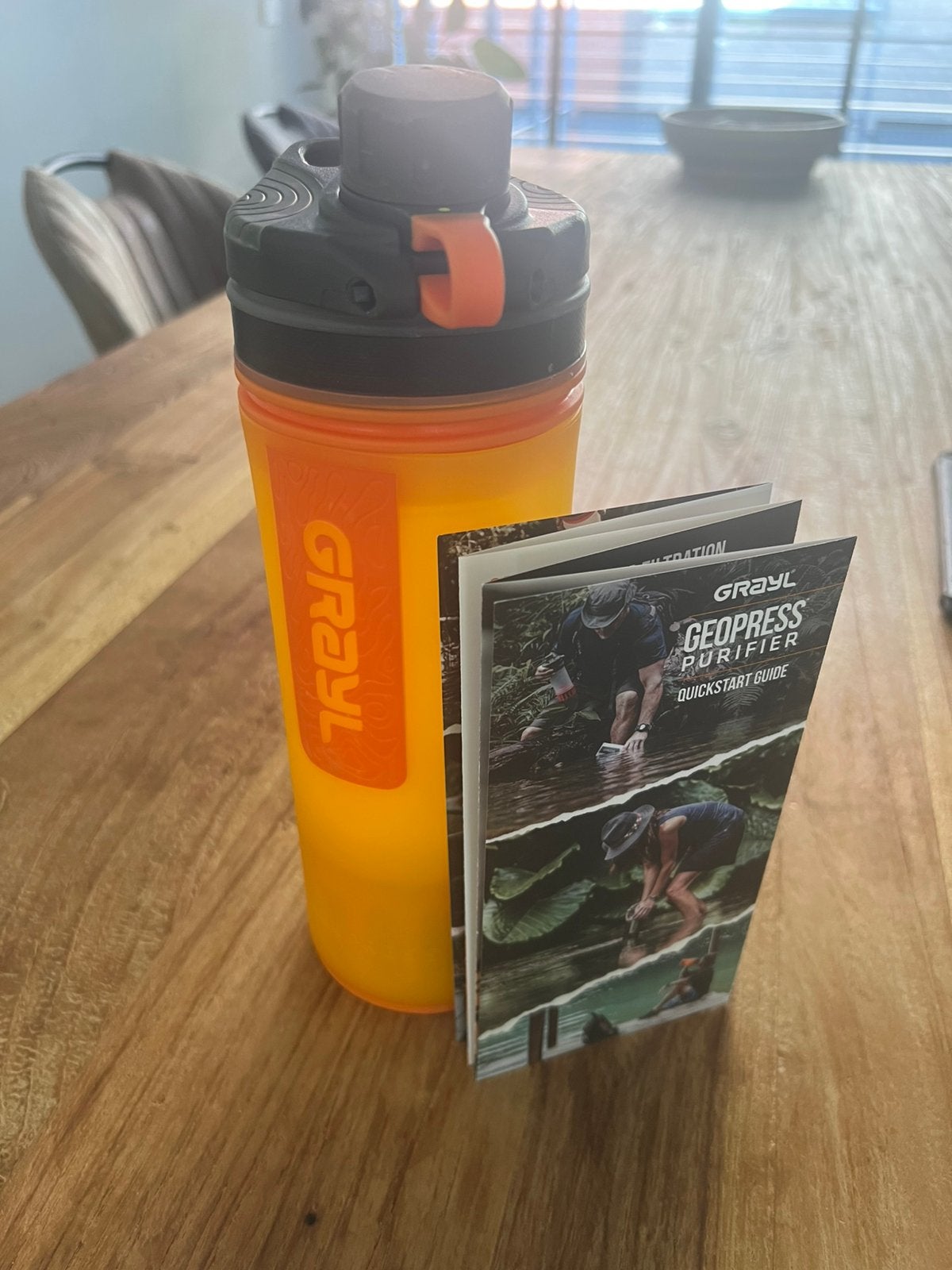 710ml GeoPress Purifier, Sport en Fitness, Bergsport en Wandelen, Ophalen of Verzenden, Zo goed als nieuw